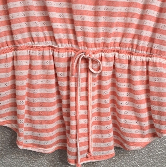 Striped Drawstring Angel Wings Top  Size  XXL - Picture 3 of 7